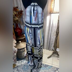 Diane Von Furstenberg Multicolor Geometric Maxi Dress